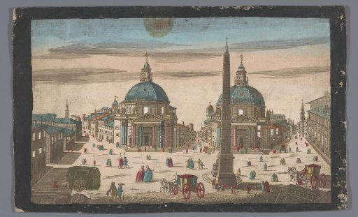 View of the Piazza del Popolo in Rome
