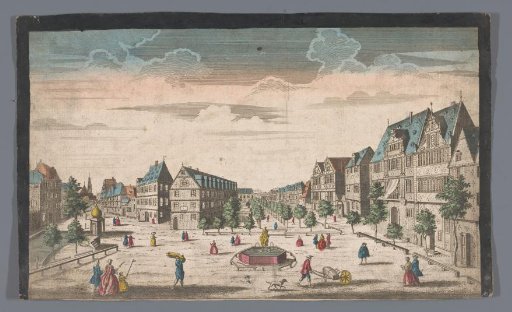 View of the Rossmarkt in Frankfurt am Main