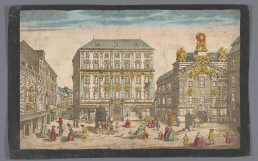 View of the Palais Visendic and the Academy of Painting and Sculpture in Vienna