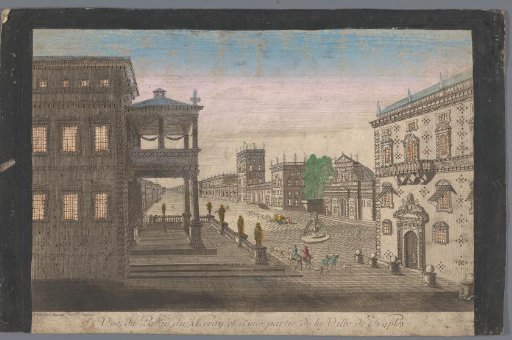 View of the Viceroy's Palace in Naples