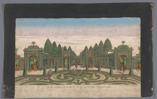 View of the garden of the Count of Althan's palace in Vienna