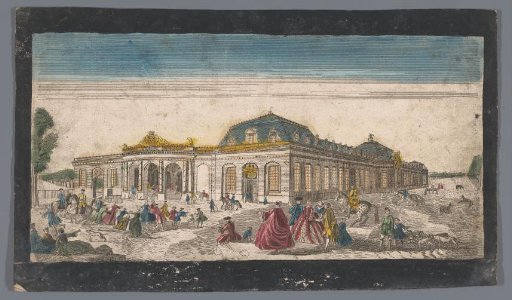 View of the stables of the Château de Chantilly