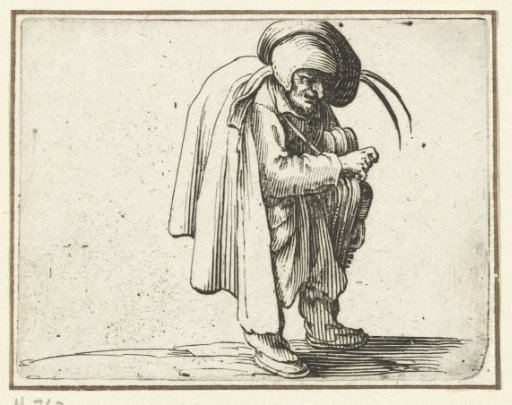 Grotesque figure with a hurdy-gurdy