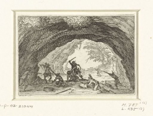 Fight in a cave