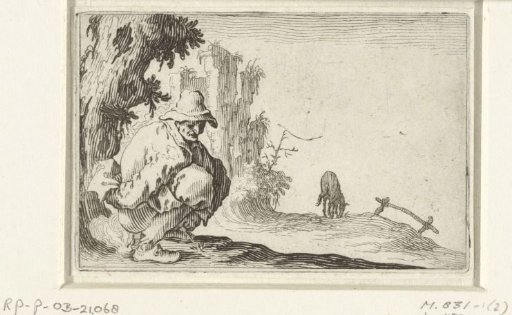 Crouching man