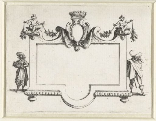 Title print for print series 'Les Fantasies' / 'Thirteen trios: ladies and gentlemen from the time of Louis XIII'