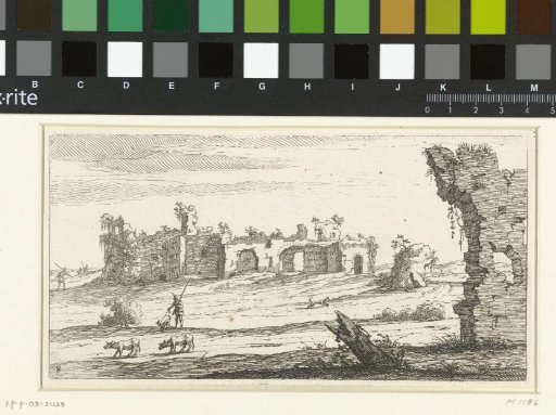 Landscape with ruins