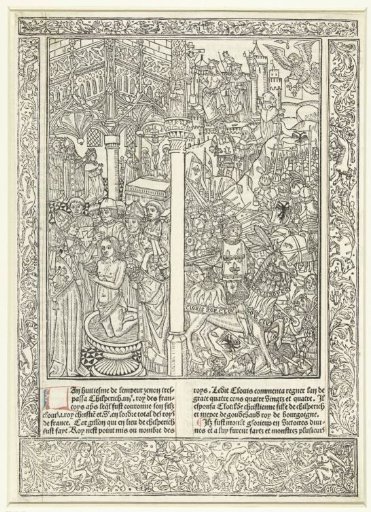 The Baptism of Clovis I and the Battle of Tolbiac