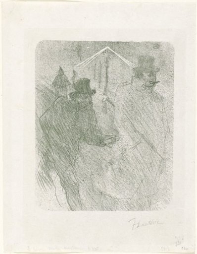 Baron Moïse begging on the street from a passerby