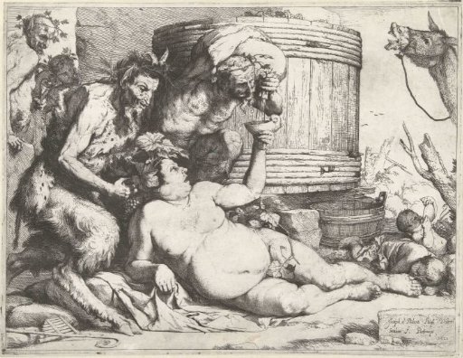 Silenus at the Wine Vat