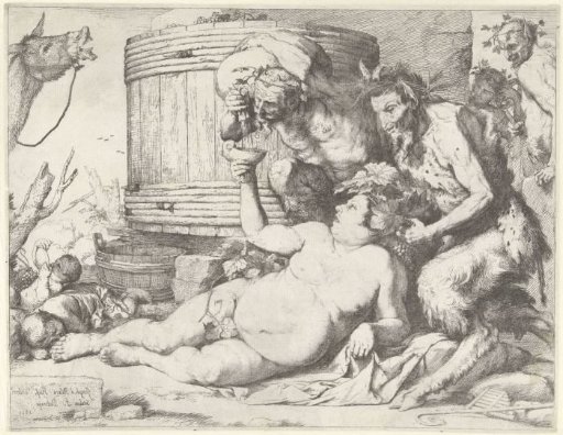 Silenus at the Wine Vat