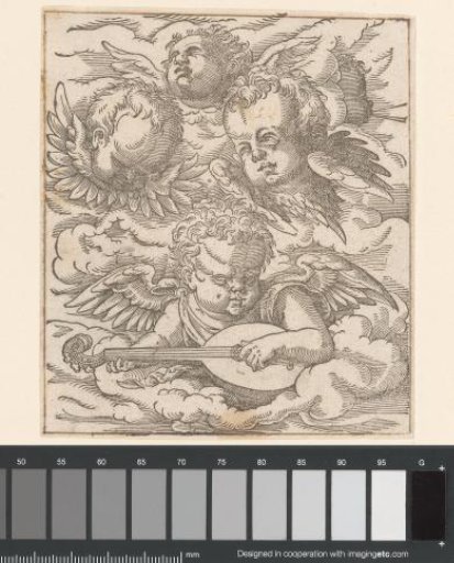 Three Cherubim and a Putto with a Lute