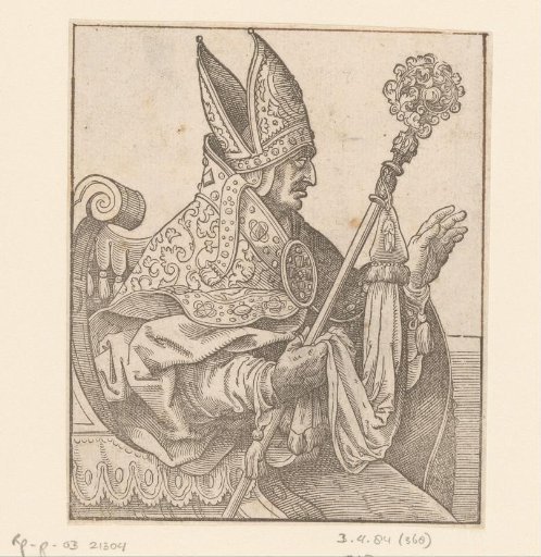 Seated Bishop Blessing
