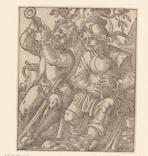 Horn Player and a Bagpiper