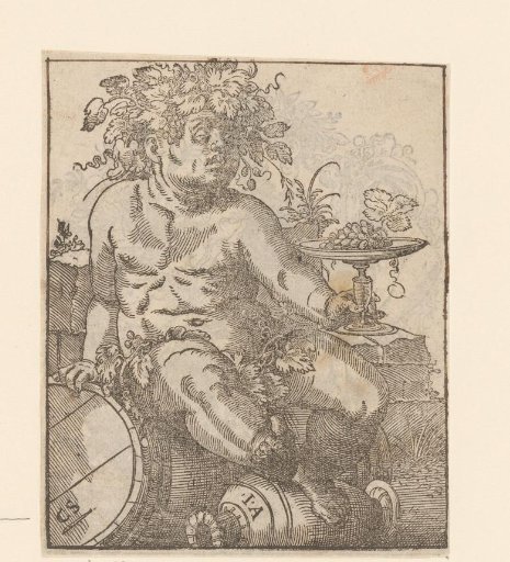 Bacchus on a Wine Vat