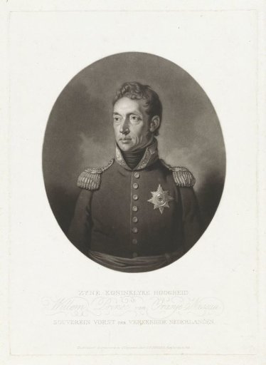 Portrait of Willem I Frederik, King of the Netherlands