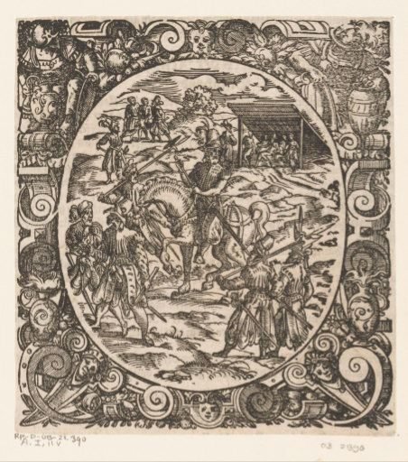 Provost on Horseback with Five Soldiers