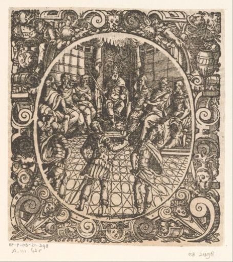 Ruler Surrounded by Nine Men