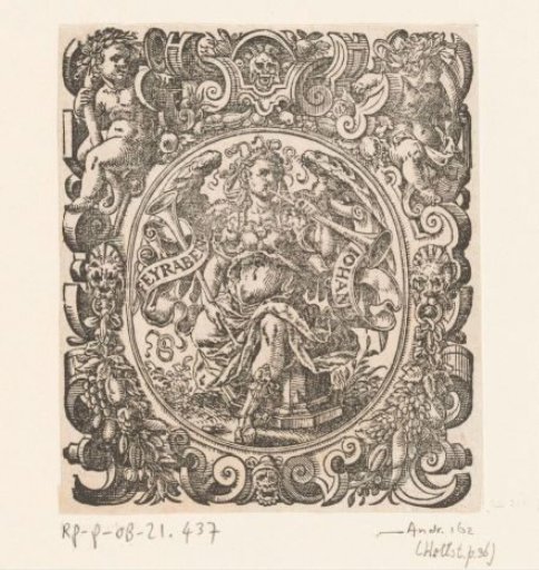 Printer's Mark of Johann Feyerabend with a Trumpeting Fama
