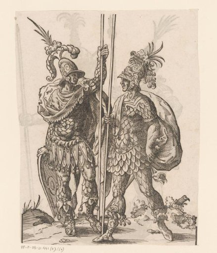 Two soldiers in Greek dress