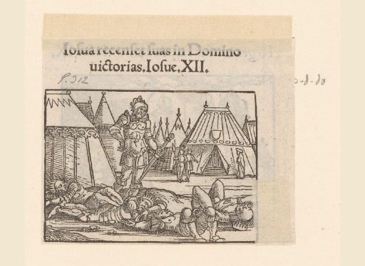 Joshua Standing by the Bodies of Four Defeated Kings
