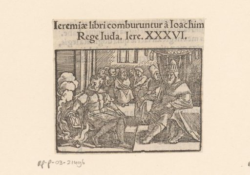 Jehoiakim Burning the Scroll of Jeremiah