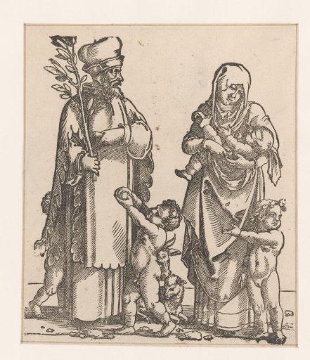 Cainan with his wife and children