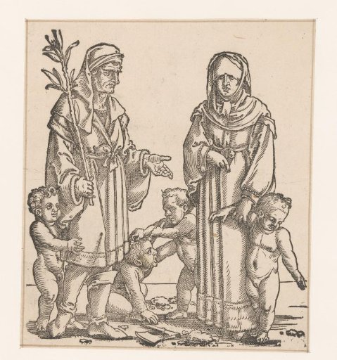 Enoch with his wife and children