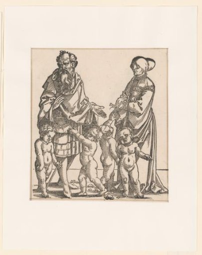 Noah with his wife and children
