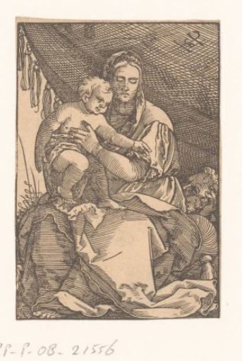 The Holy Family Seated under a Canopy