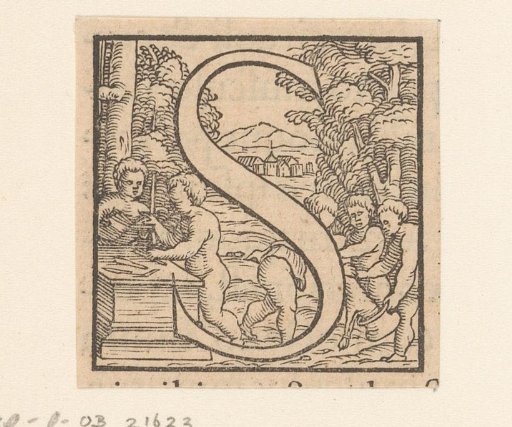 Letter S: Children making preparations for the dissection of an animal
