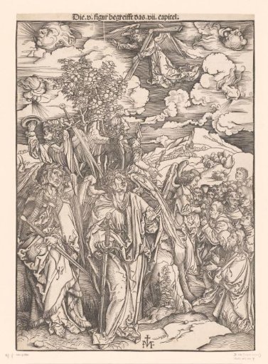 Angels hold back the winds and the sealing of the elect