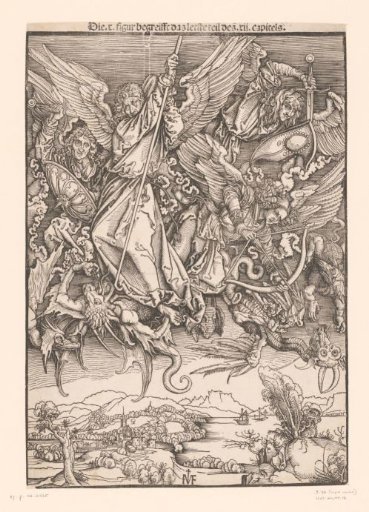Archangels fight dragons