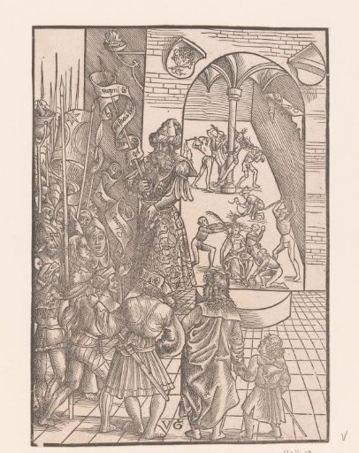 Choice between Christ and Barabbas and the Scourging of Christ