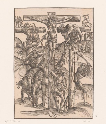 Longinus Stabs Christ with His Spear and the Limbs of the Malefactors are Broken