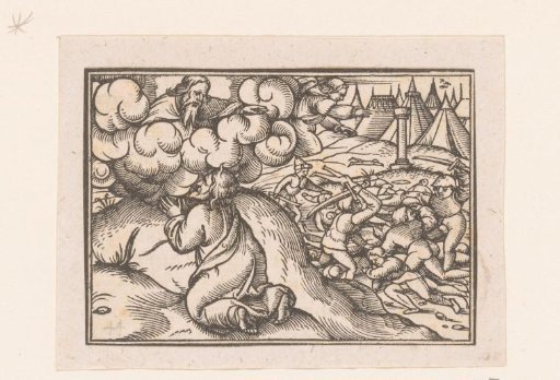 Moses Witnesses Saul's Victory over the Army of Amalek from a Hill