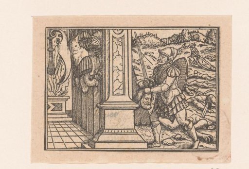 Head of Saul in the Temple of the Philistines