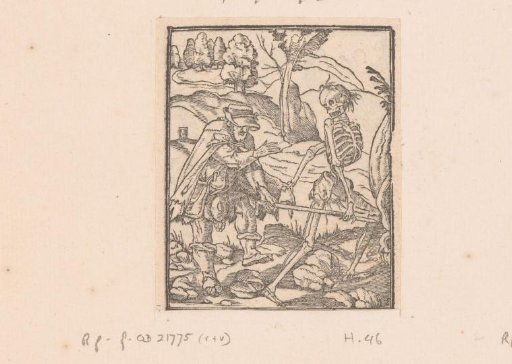 Blind man with Death