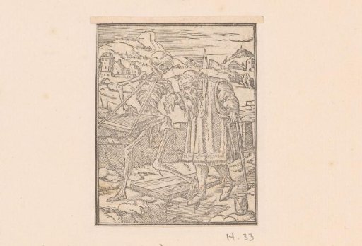 Old man with Death