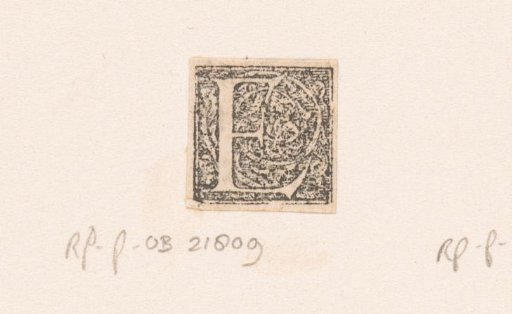 Letter E: Vine Ornament