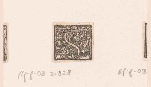Letter S: Vine Ornament