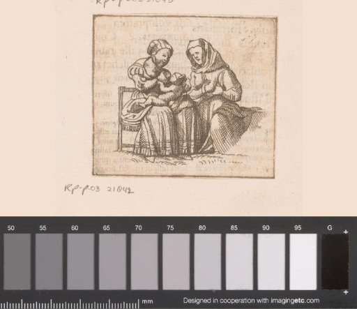 Folly suckled as a child by personifications of drunkenness and ignorance