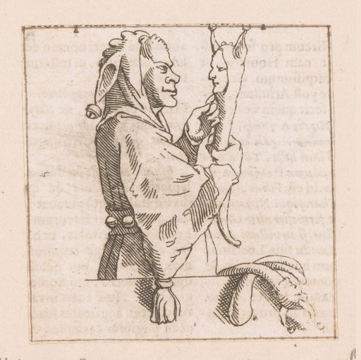 Fool with a fool's scepter