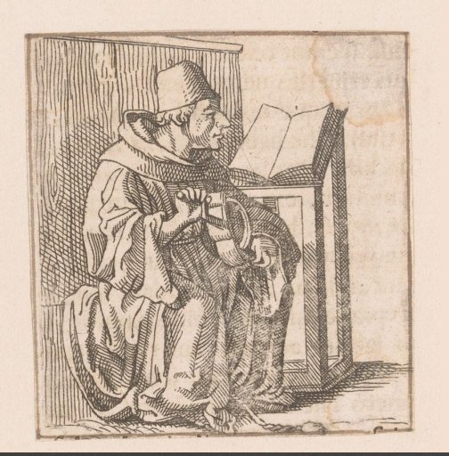 Saint Nicholas of Myra playing a lyre