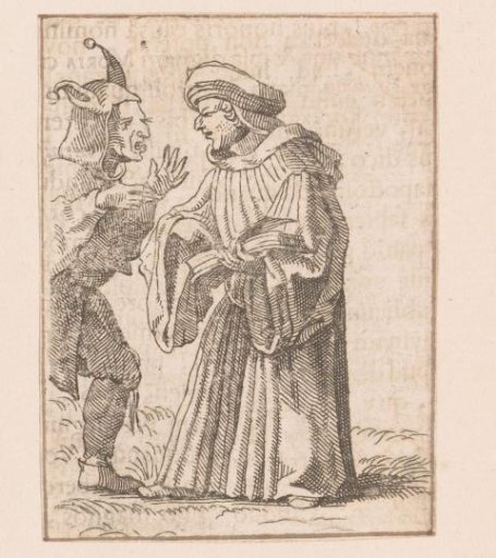 Theologian in discussion with a Fool