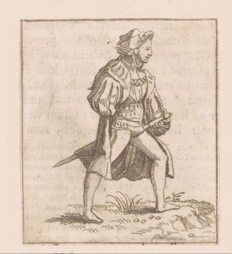 Richly dressed courtier