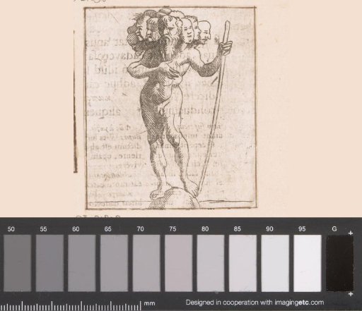 Man with multiple heads