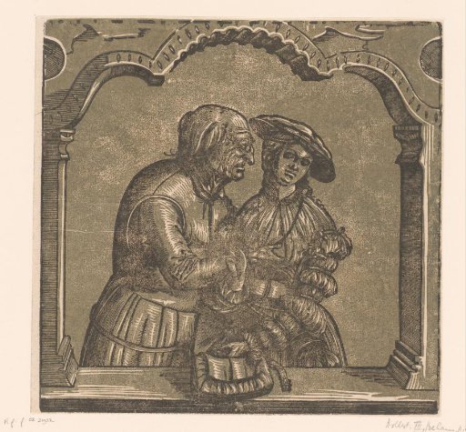 Unequal couple: an old man with a young woman