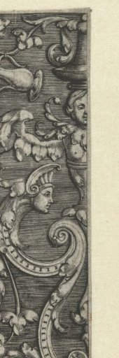 Ornament with a female figure and a jug