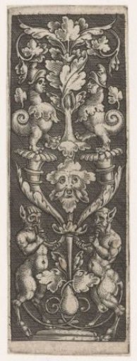 Ornament with two satyrs